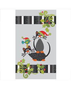 Santa Claws with Garland - Applique Quilt