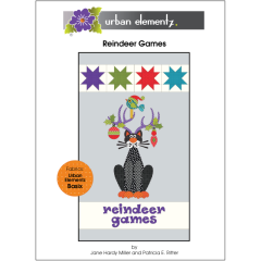 Reindeer Games Quilt - Applique Pattern - Cover