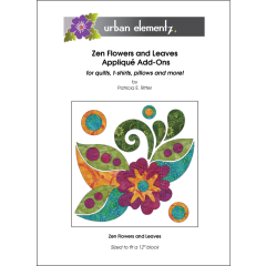 Zen Flowers and Leaves - Applique Add On Pattern 