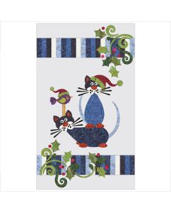 Santa Claws with Garland - Applique Quilt - Batik