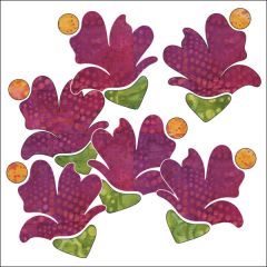 Bohemian Chic - Blossoms - Batik - Fuchsia - Applique