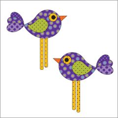 Chick-a-Dee - Violet - Applique