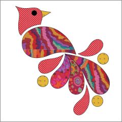 Christmas Cardinal - Dotz - Applique