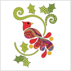 Christmas Cardinal - Dotz - Applique Set