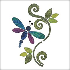 Dragonfly - Batik - Applique Set