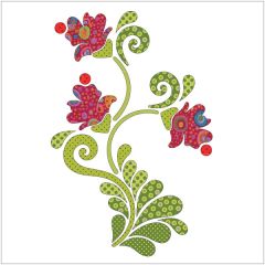 Feathered Blossoms - Dotz - Applique