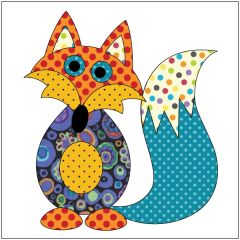 Frisky Fox - Blue Dotz - Applique