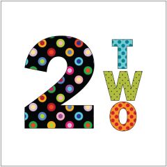 Growing Up - Two - Black - Applique