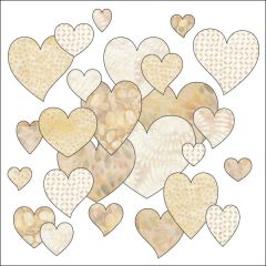 Bohemian Chic - Hearts - Neutral - Applique