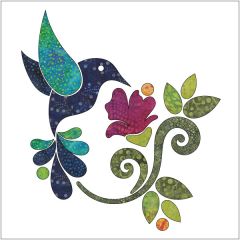 Hummingbird - Batik - Applique Set