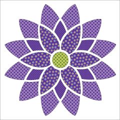 Mandala - Purple - Applique