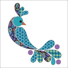 Peacock - Dotz - Applique