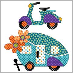 Road Trip - Retro - Applique Set