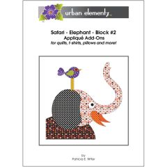 Safari - Elephant - Block #2 - Applique Add-On Pattern