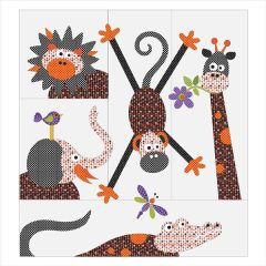 Safari - 5 Block - Applique Quilt