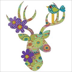 Stag - Green - Applique