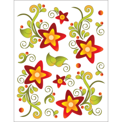 Starry Night - Red - Tattoo 