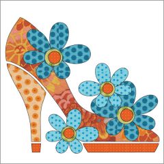 Stepping Out - Orange - Applique