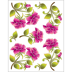 Vintage Rose - Pink - Tattoo 