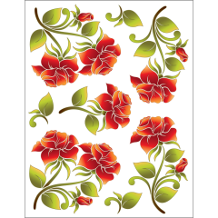 Vintage Rose - Red - Tattoo