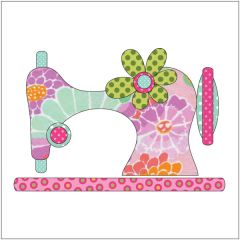 Vintage Stitches - Small - Pink - Applique