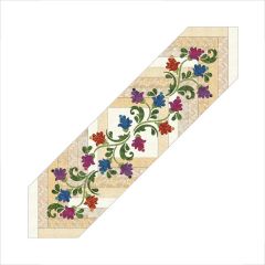 Blossoms Braided - Table Runner - Applique