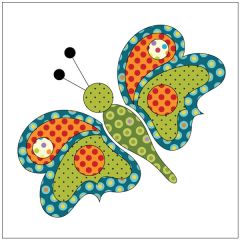 Butterfly - Retro Dotz - Applique