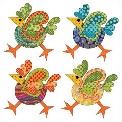 Funky Chicken - Dotz - Applique Set