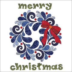 Good Tidings - Batik - Blue - Applique