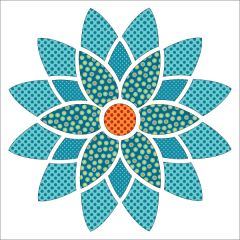 Mandala - Turquoise - Applique