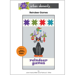 Reindeer Games Quilt - Applique Pattern - Cover