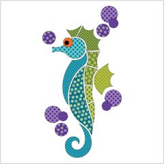 Seahorse - Dotz - Applique
