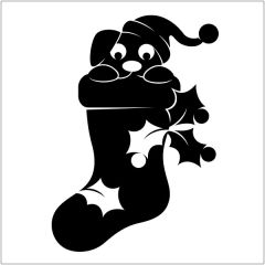 Stocking Stuffers Dog - Silhouette