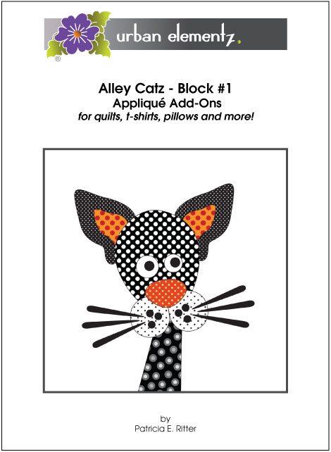Alley Catz - Block #1 - Applique Add-On Pattern