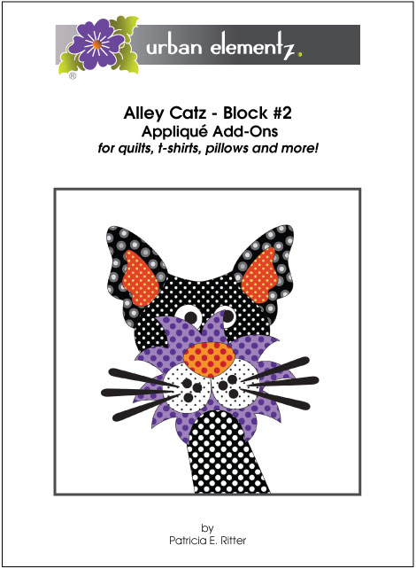 Alley Catz - Block #2 - Applique Add-On Pattern