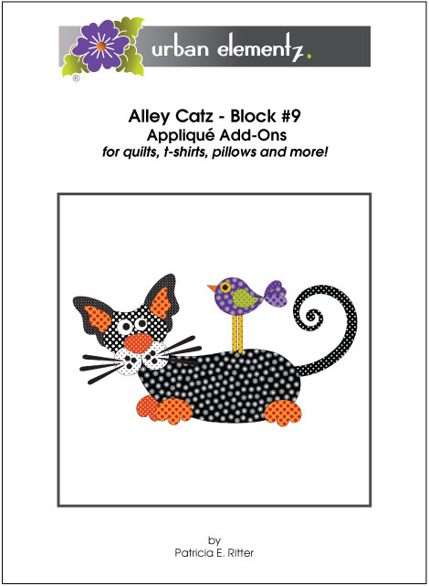Alley Catz - Block #9 - Applique Add-On Pattern