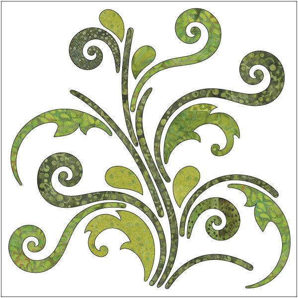 Bohemian Chic - Vines - Batik - Applique