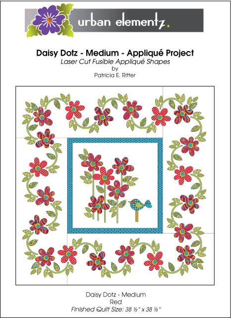 Daisy Dotz - Medium - Applique Quilt Pattern