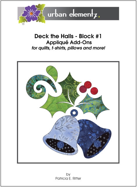 Deck the Halls Block #1 - Applique Add-On Pattern