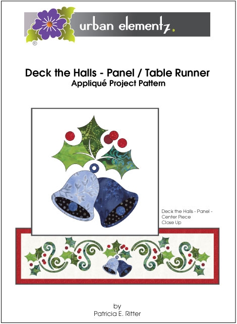 Deck the Halls - Panel / Table Runner - Applique Pattern