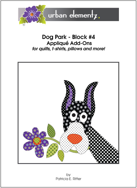 Dog Park - Block #4 - Applique Add-On Pattern