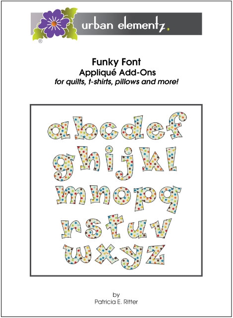 Funky Font - Applique Add-On Pattern
