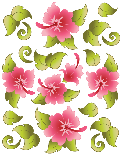 Hawaiian Holiday - Pink - Tattoo