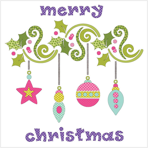 Holly Jolly Christmas - Applique