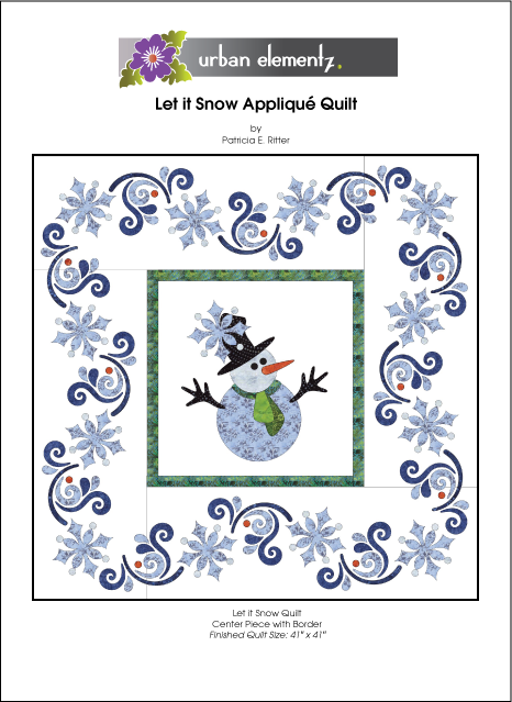 Let it Snow - Applique Quilt Pattern