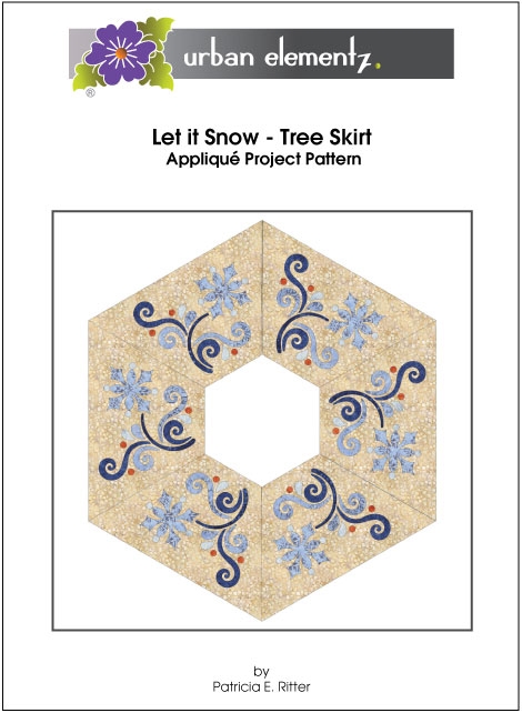 Let it Snow - Tree Skirt - Applique Project Pattern 