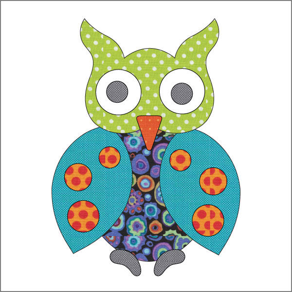 Spotted Owl - Color #10 Dotz - Applique