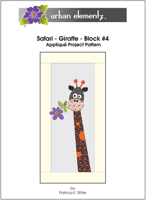 Safari - Giraffe - Block #4 - Applique Project Pattern