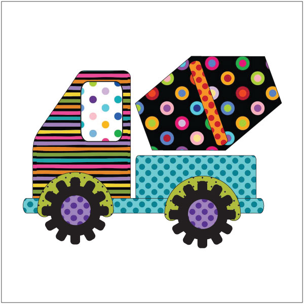 Toyz 4 Boyz - Cement Truck - Applique 