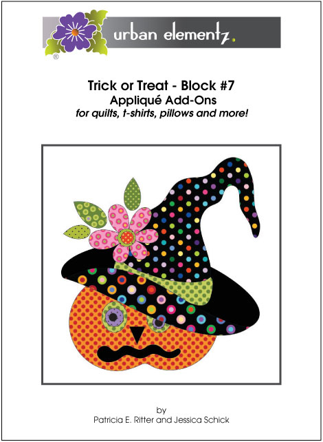 Trick or Treat - Block #7 - Applique Add-On Pattern